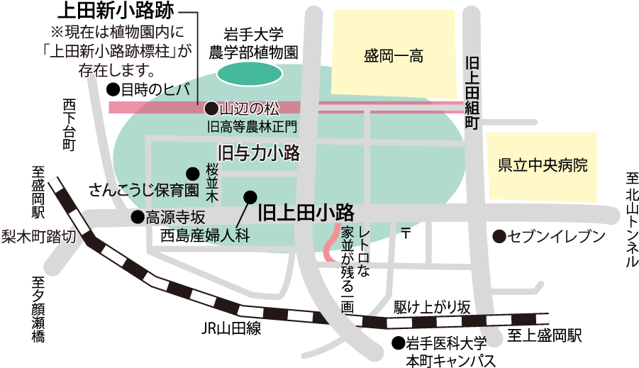 旧上田三小路界隈マップ