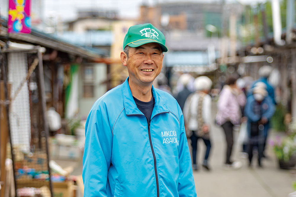 盛岡神子田朝市組合長理事 吉田晃さん