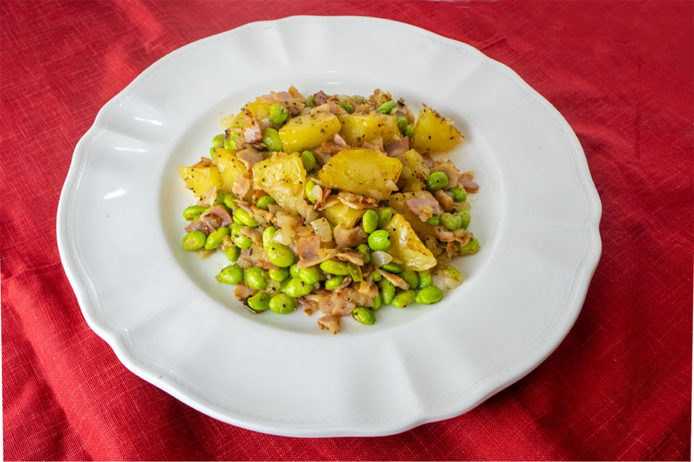 枝豆のジャーマンポテト風